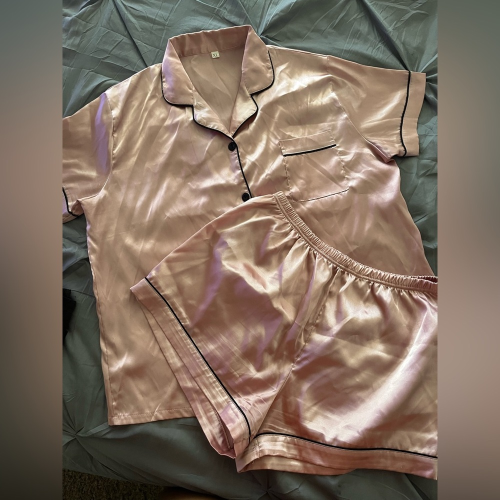 Silky Pink Women's Pajama Set